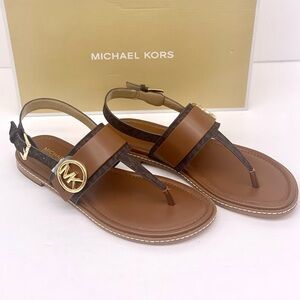Michael Kors Carmen Thong Sandals Brown women’s size 9.5
